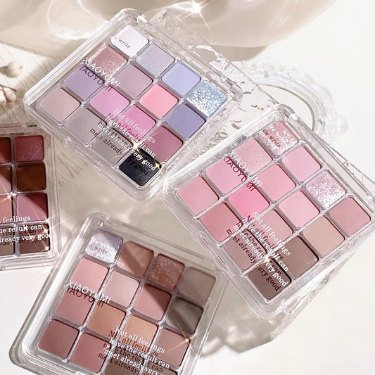 Korean Sunset Eyeshadow Palette – 16-Color Matte & Shimmer Magic Palette