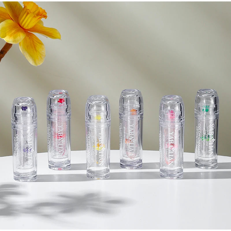 Magic Jelly Flower Lipstick Temperature Changing Lip Blam Transparent Moisturizing Lip Gloss Korean Cosmetic Tools Wholesale