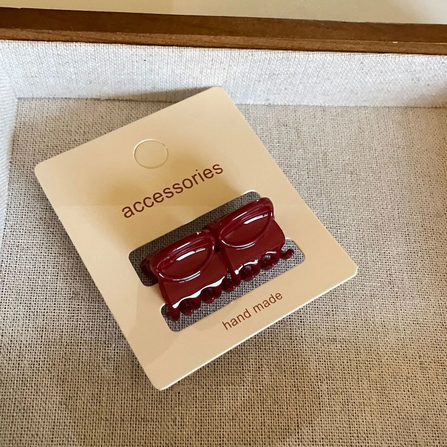 Red hair clip women's side banger clip small mini duckbill clip temperament seamless clip hair clip headwear Hair Claws