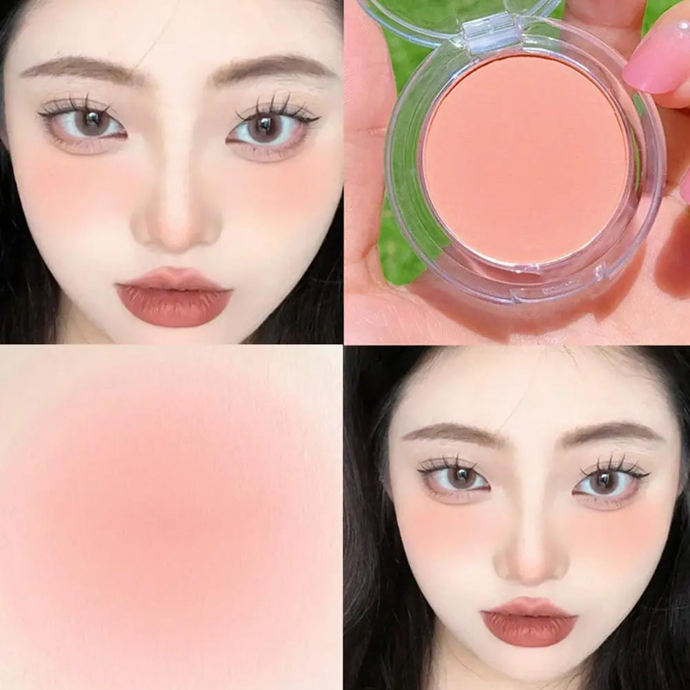 Girl Matte Blush Peach Cream Makeup Pink Blush Red Blush Cheek Cosmetics Blush Tint Blusher Cheek Palette Contour Ro W9J3