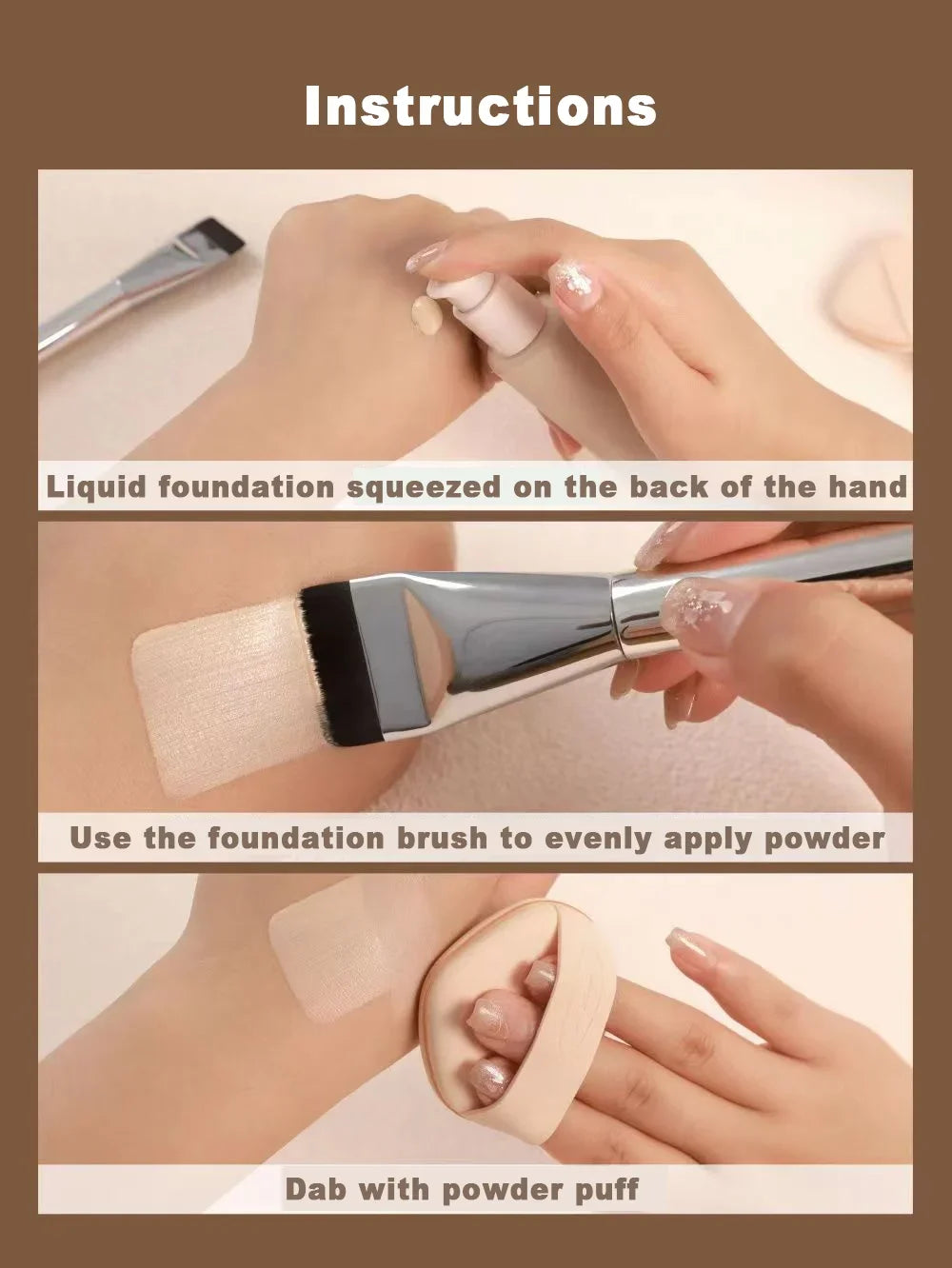 Stainless Steel Makeup Spatula Mixing Stick Foundation Brush Set Eyeshadow Cream Pigment Mixing Tool Face Contour Brush Tool