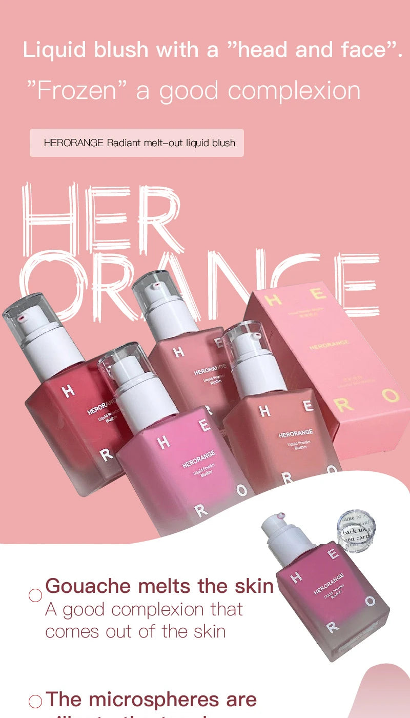 Melt Skin liquid blush monochrome matte Hold makeup Lift Color Korean young sister White Blush cream