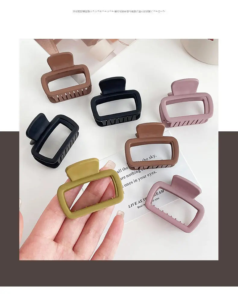 Medium Small Hair Clips for Women Claw Clips for Thick Thin Hair Strong Hold Matte Square Jaw Clips Hair Accessories Заколки