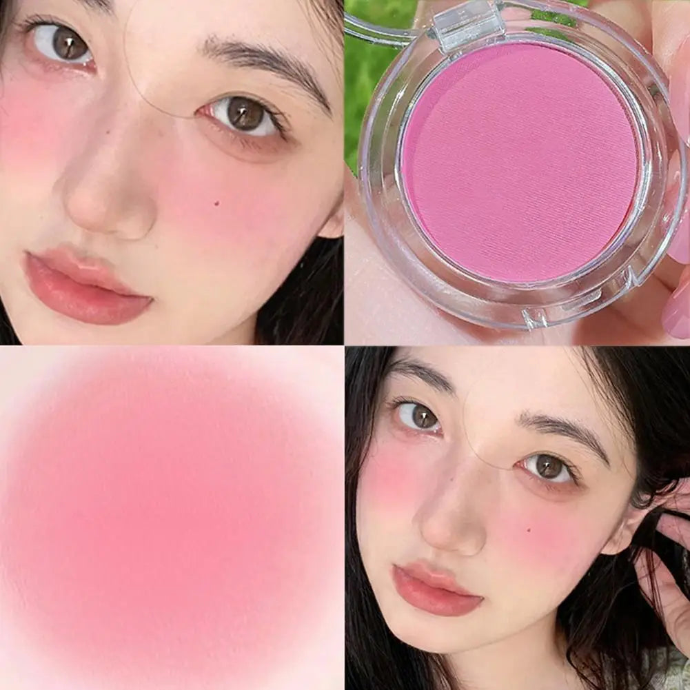 Girl Matte Blush Peach Cream Makeup Pink Blush Red Blush Cheek Cosmetics Blush Tint Blusher Cheek Palette Contour Ro W9J3