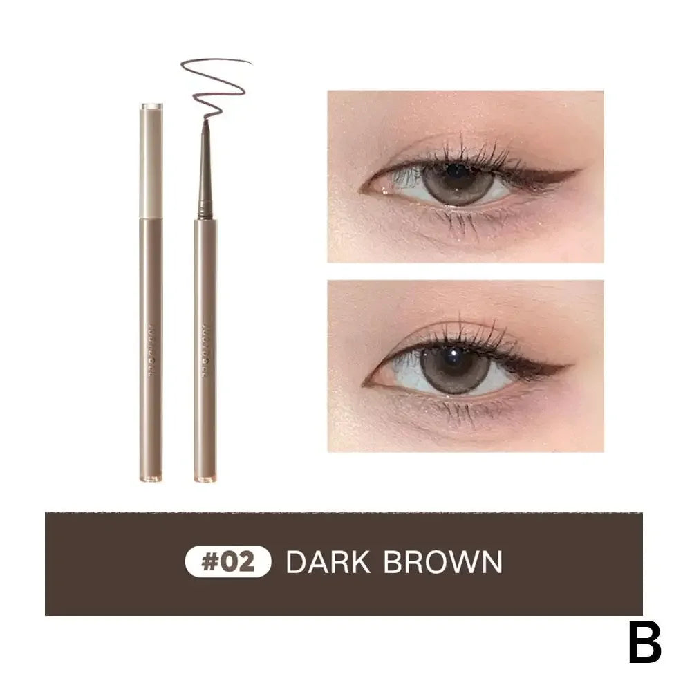 Judydoll Black Brown Waterproof Eyeliner Gel Pen Smooth Not Blooming Lasting Eye Liner Lying Silkworm Pencil Korean Eyes Makeup
