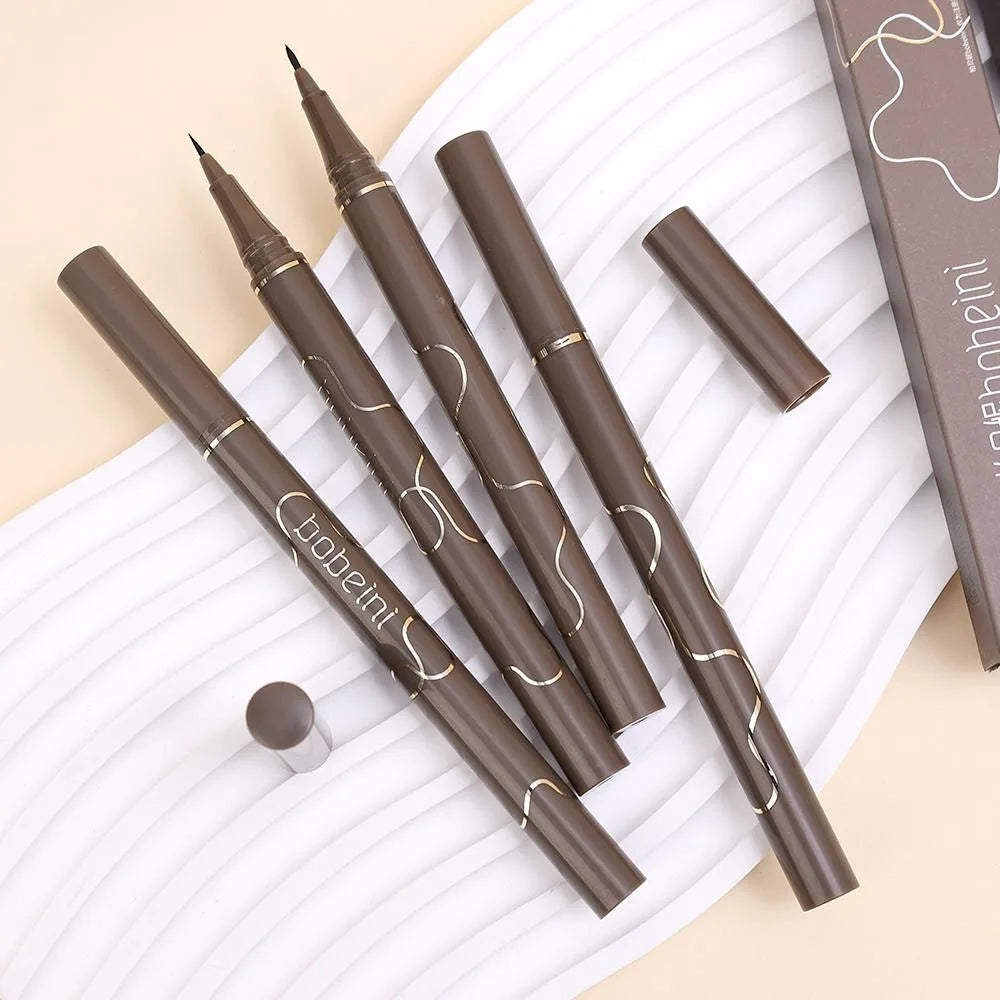 Waterproof Quick-drying Liquid Eyeliner/ultra-fine Matte Black Brown/long-lasting Silkworm Eyeliner/eye Makeup/gifts