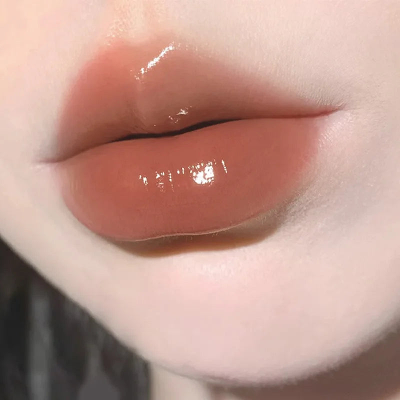 Crystal Jelly Lip Gloss Mirror Water Liquid Lipstick Moisturizing Long Lasting Sexy Red Lip Plumper Makeup Tint Korean Cosmetics