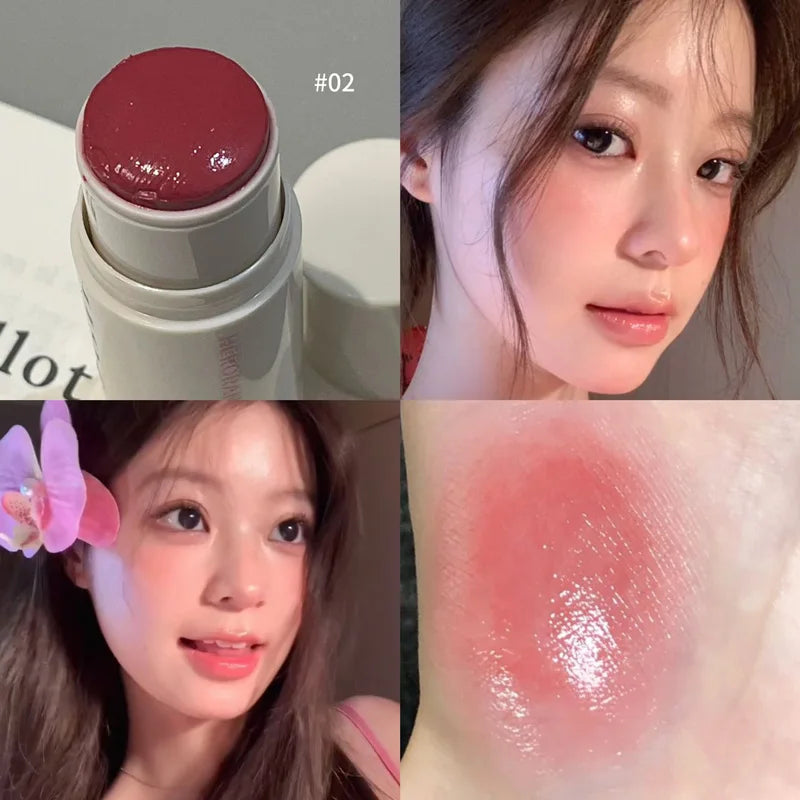 HERORANGE Aqua powder blusher Stick Korean Girls Whitening Natural Naked Makeup Highlight powder blusher Brightening Cream